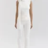 Clementine Ivory Kaszmirowy top z drapowaniem i Szaliki Clementine Ivory Kaszmirowy top z drapowaniem i Szaliki